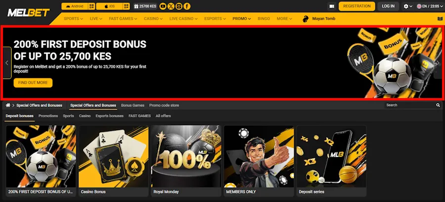 Melbet Deposit Bonuses and First Casino Deposit Bonuse Screenshot